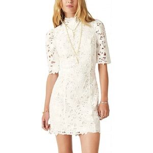 Ba&sh Pavel Mini Dress in White/off-white Size S NEW